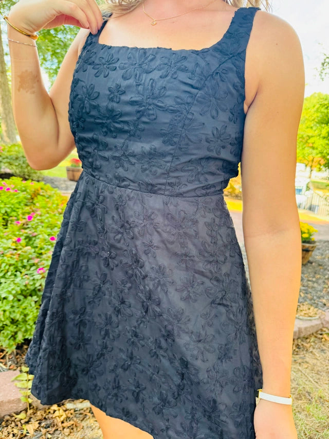 Embroidered Flowers Dress