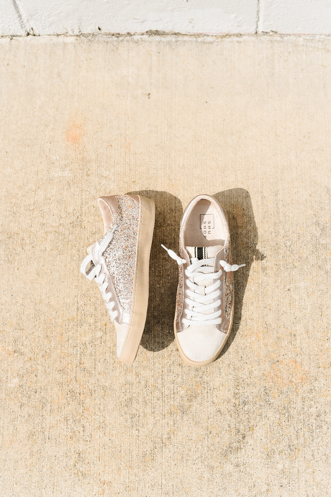 Champagne Glitter Sneaker