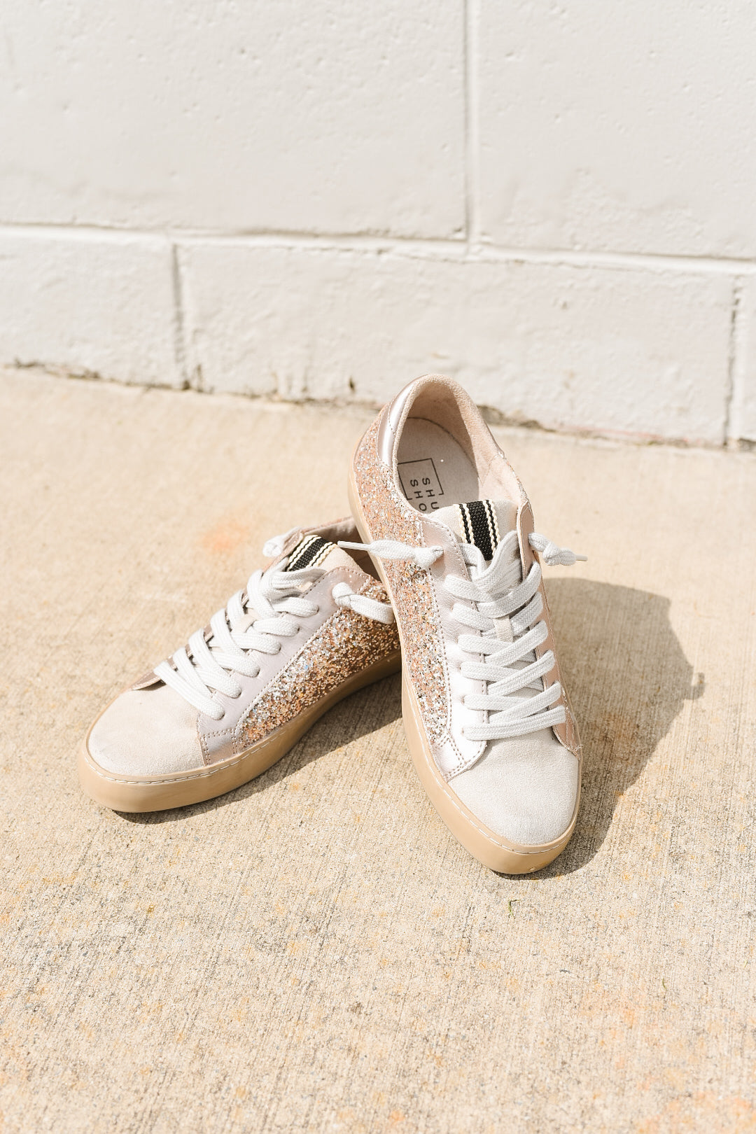 Champagne Glitter Sneaker