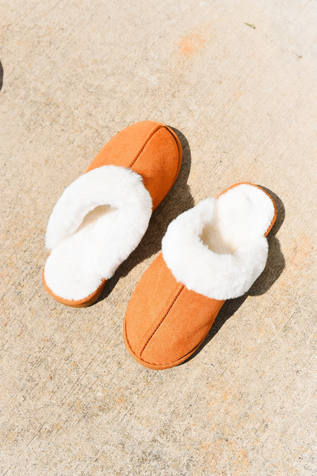 Chestnut Faux Fur Slippers