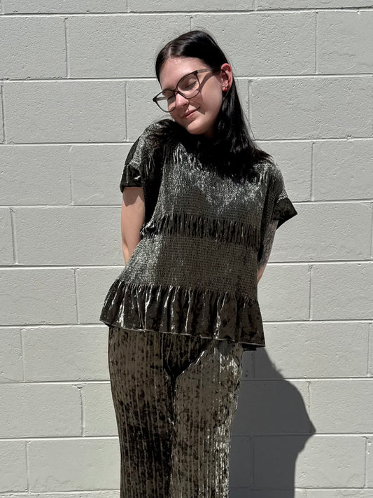 Kaylee Set Velvet Top