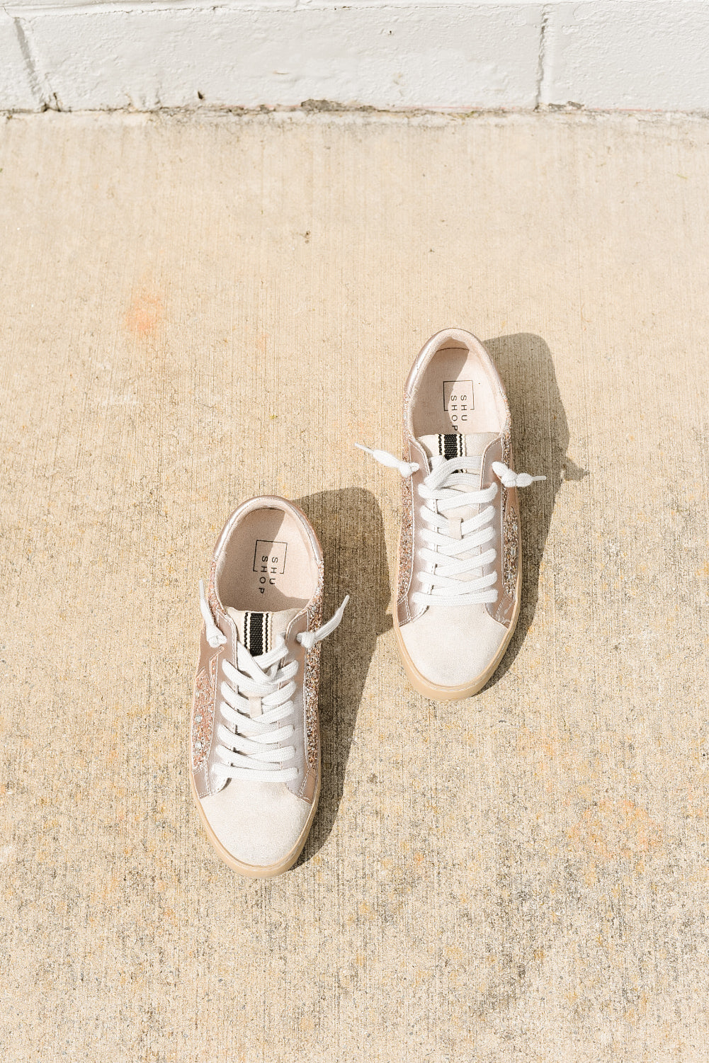 Champagne Glitter Sneaker