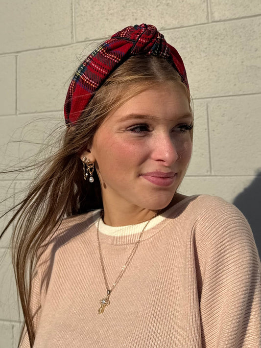 Tartan Knot Headband