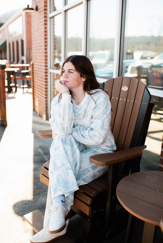 Christmas Toile Set Top