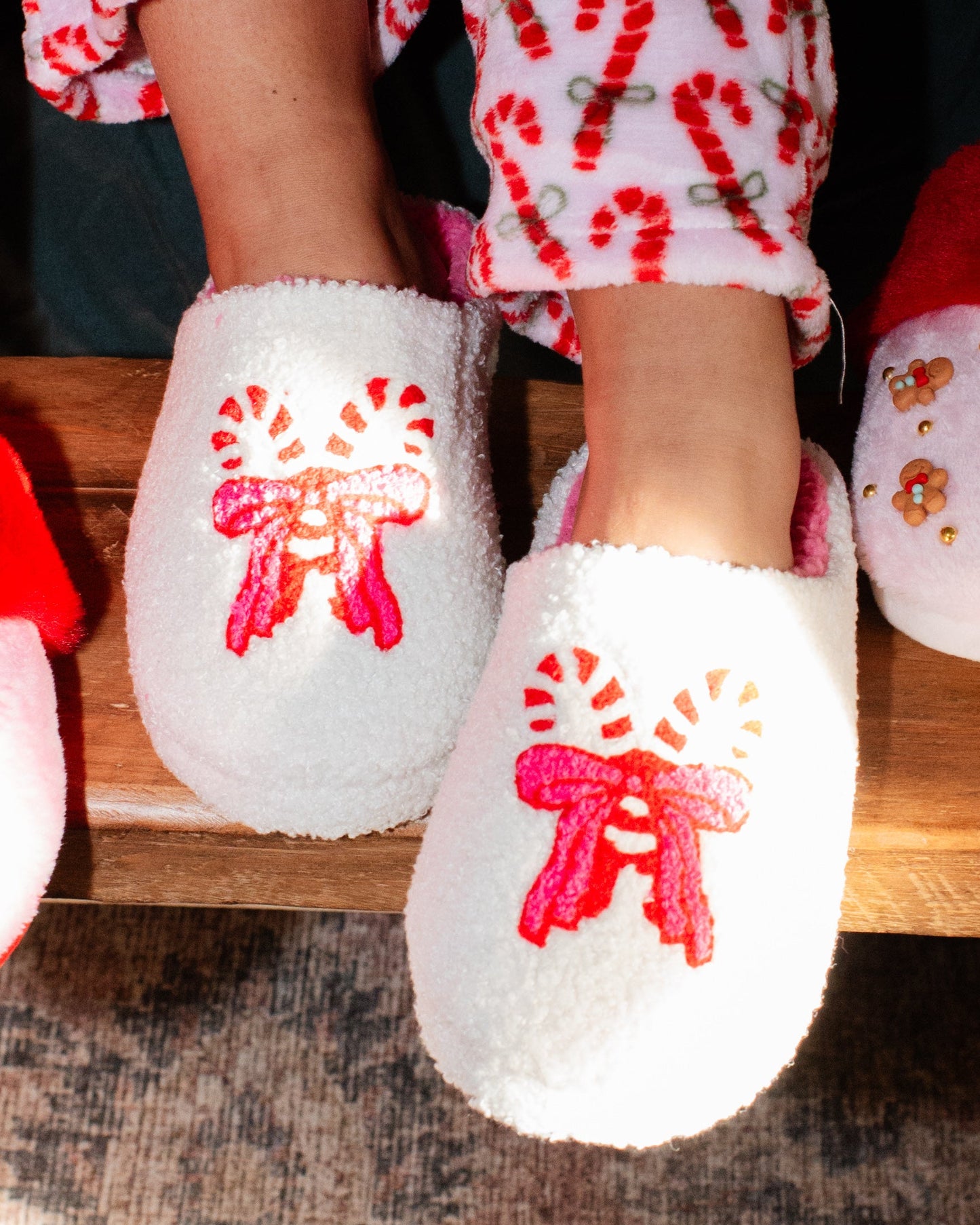 Candy Cane Slippers