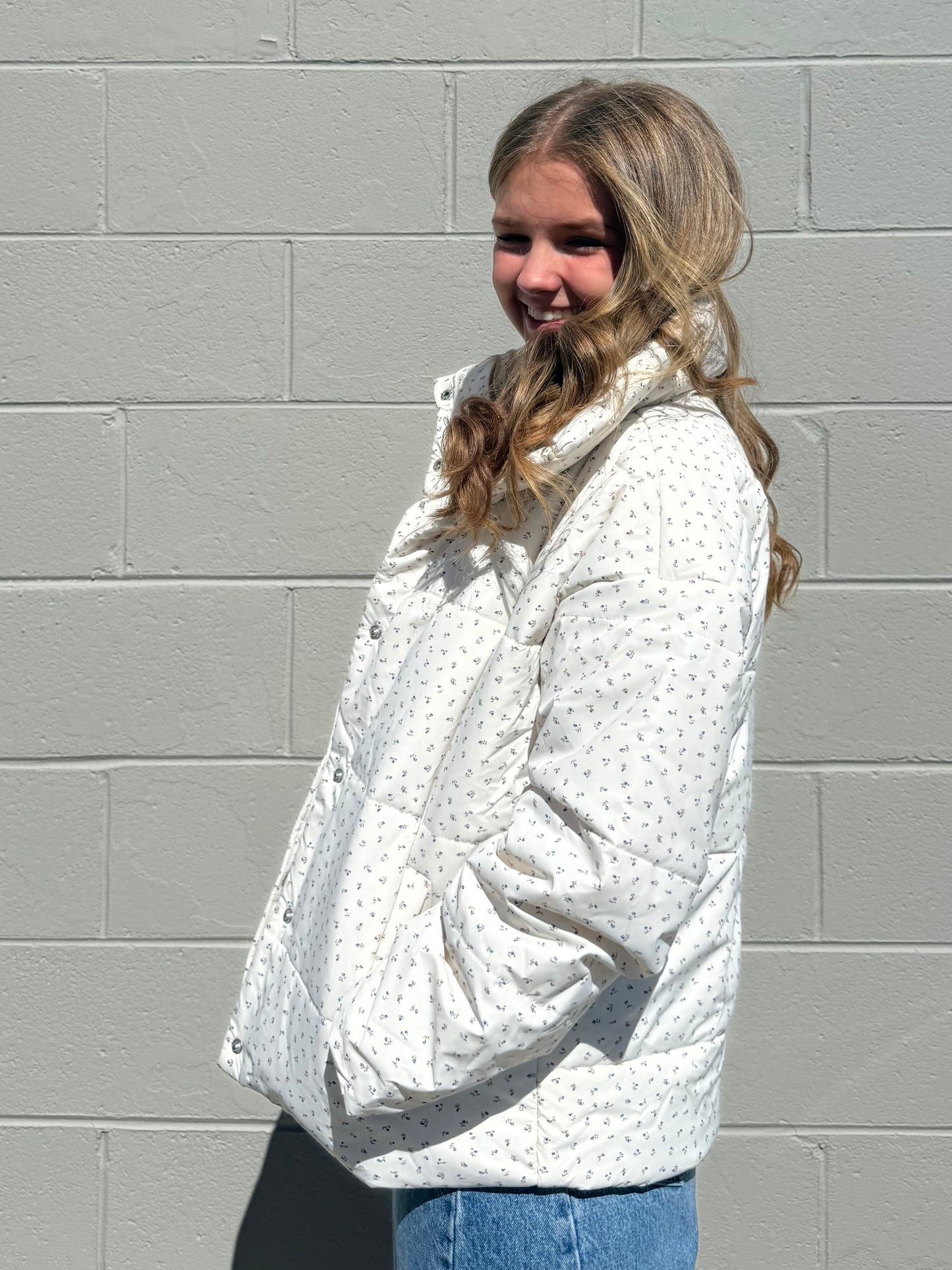Floral Puffer Jacket