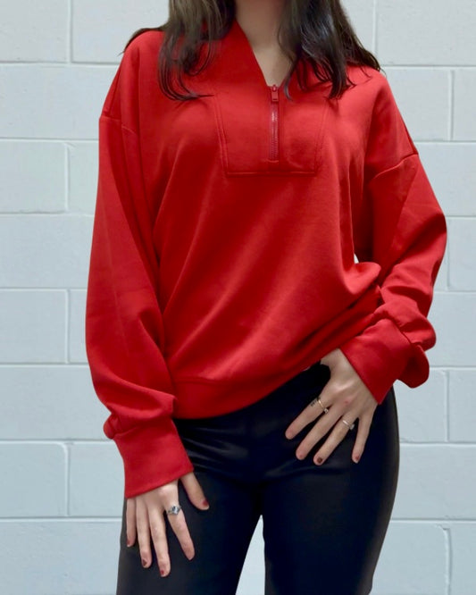 Luxe Scuba Quarter Zip