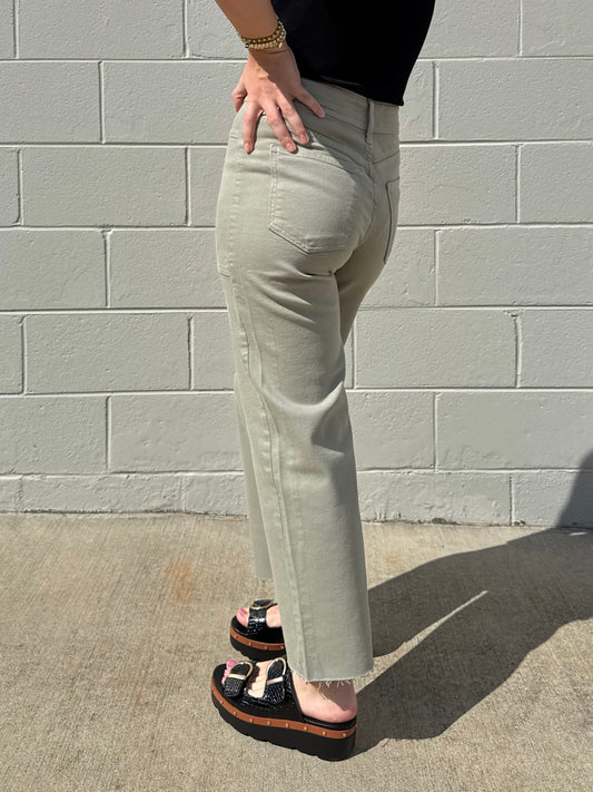 Josiah Rosemary High Rise Utility Wide Leg Jeans