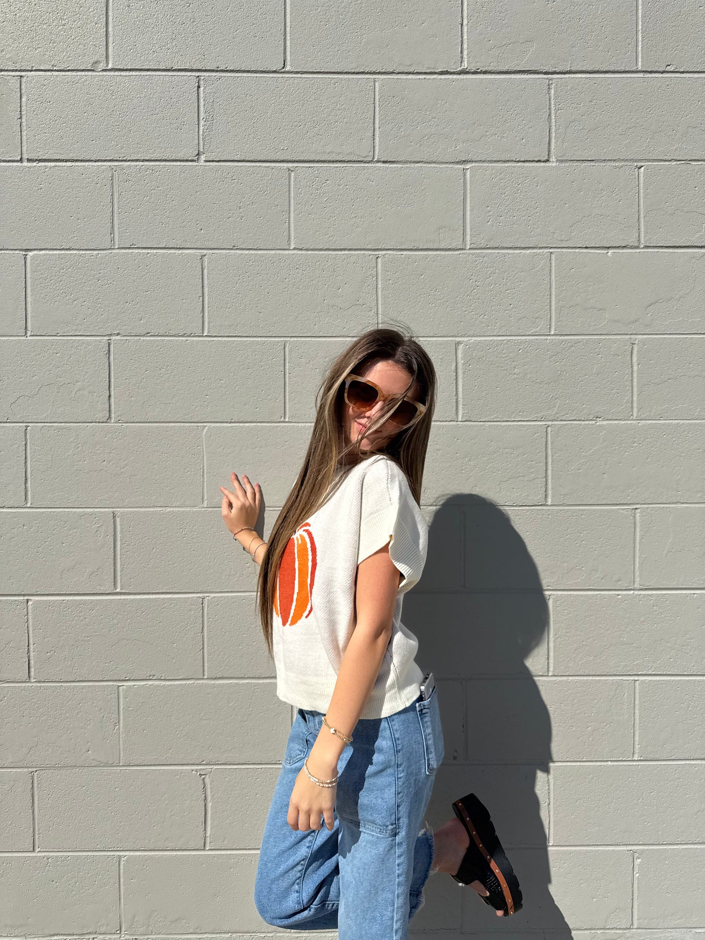 Erin Pumpkin Sweater
