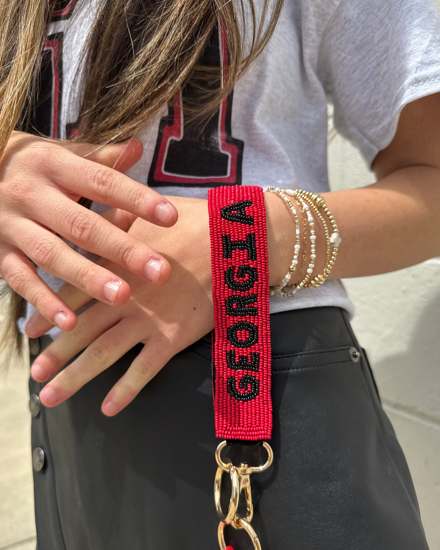 Georgia Beaded Wristlet