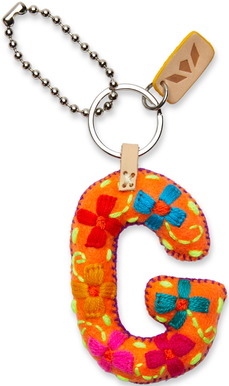 Consuela Orange Felt Alphabet Charms