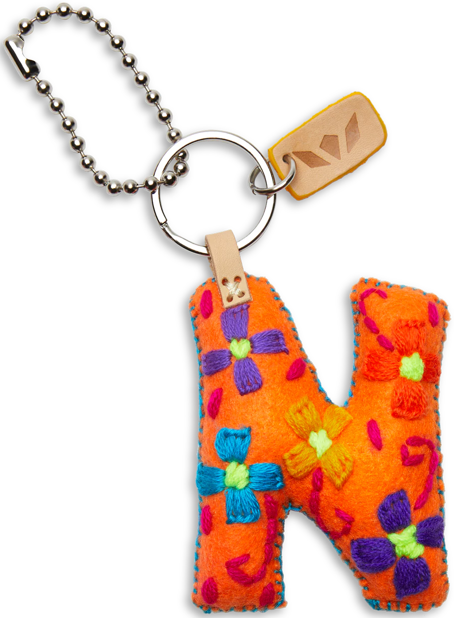 Consuela Orange Felt Alphabet Charms