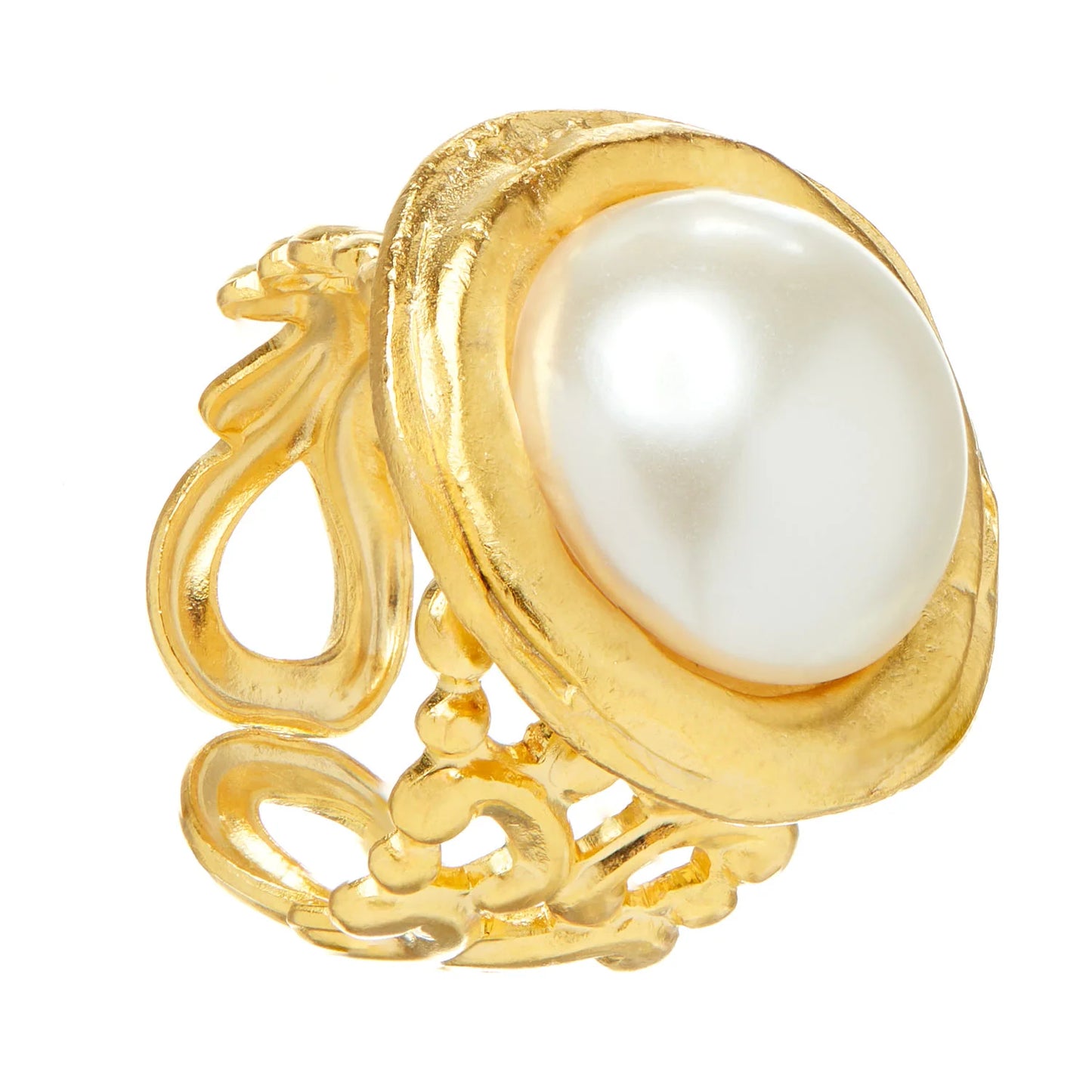 Susan Shaw White Pearl Ring