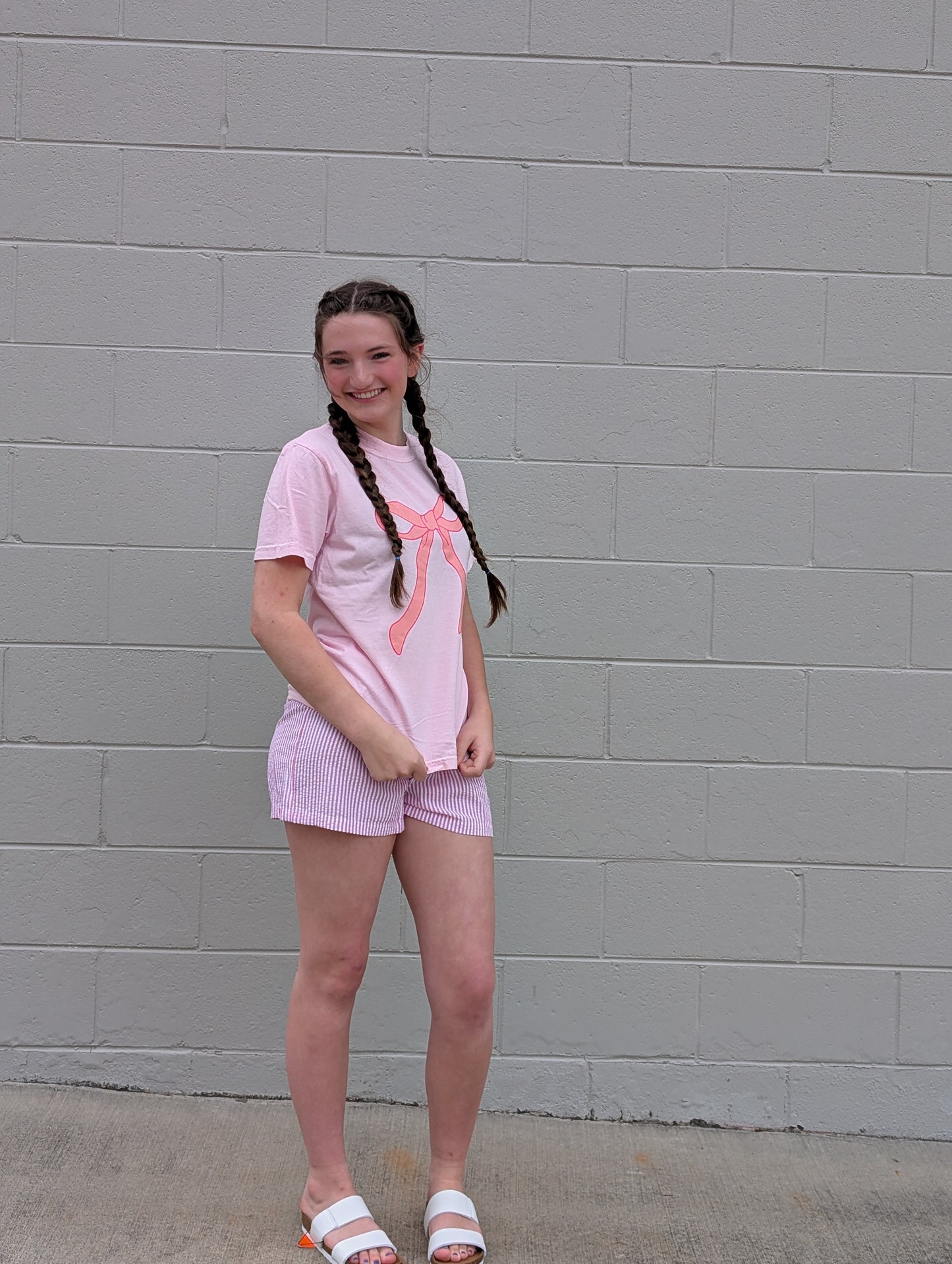 Pink Co. Bow Tee