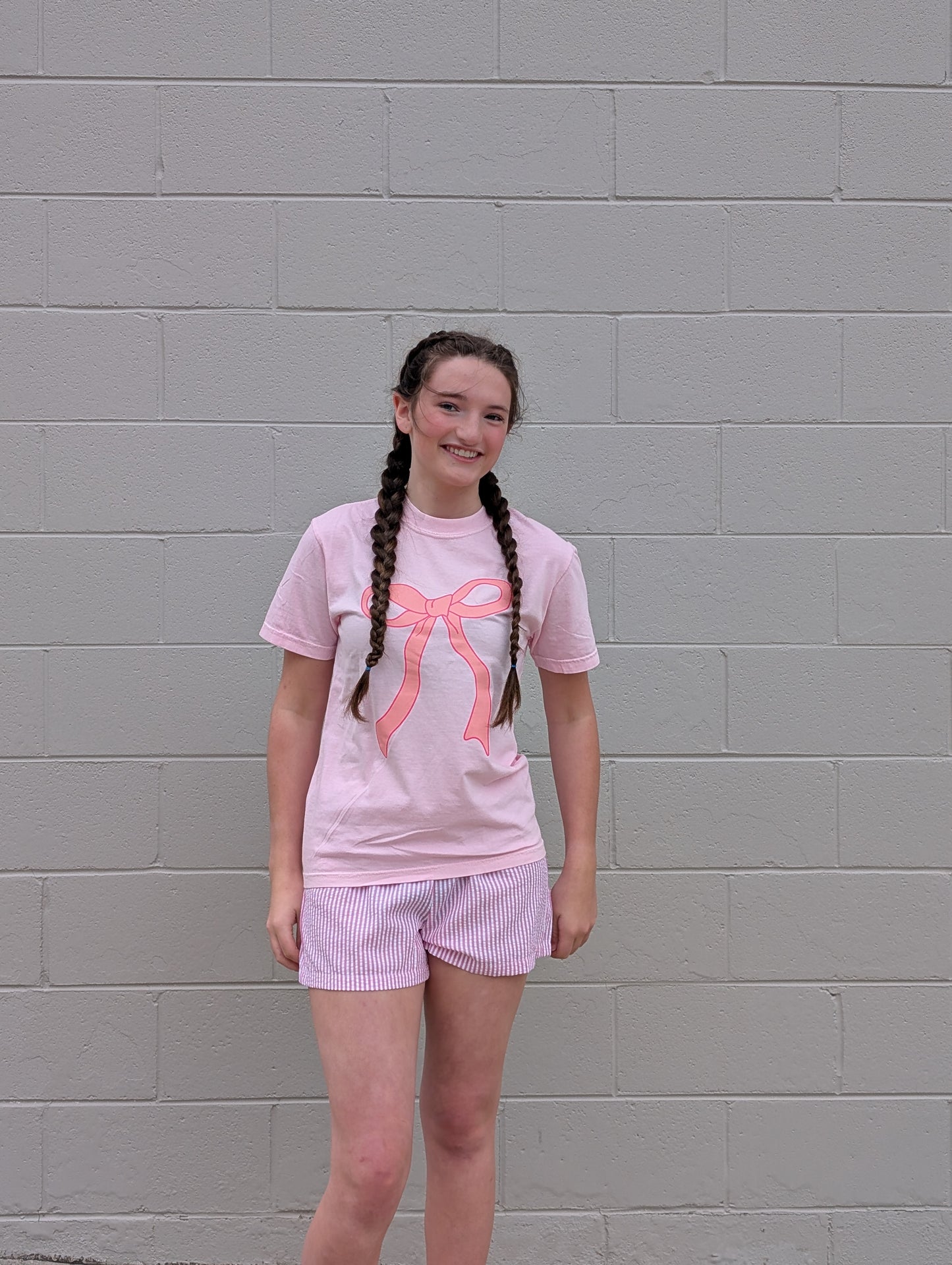 Pink Co. Bow Tee