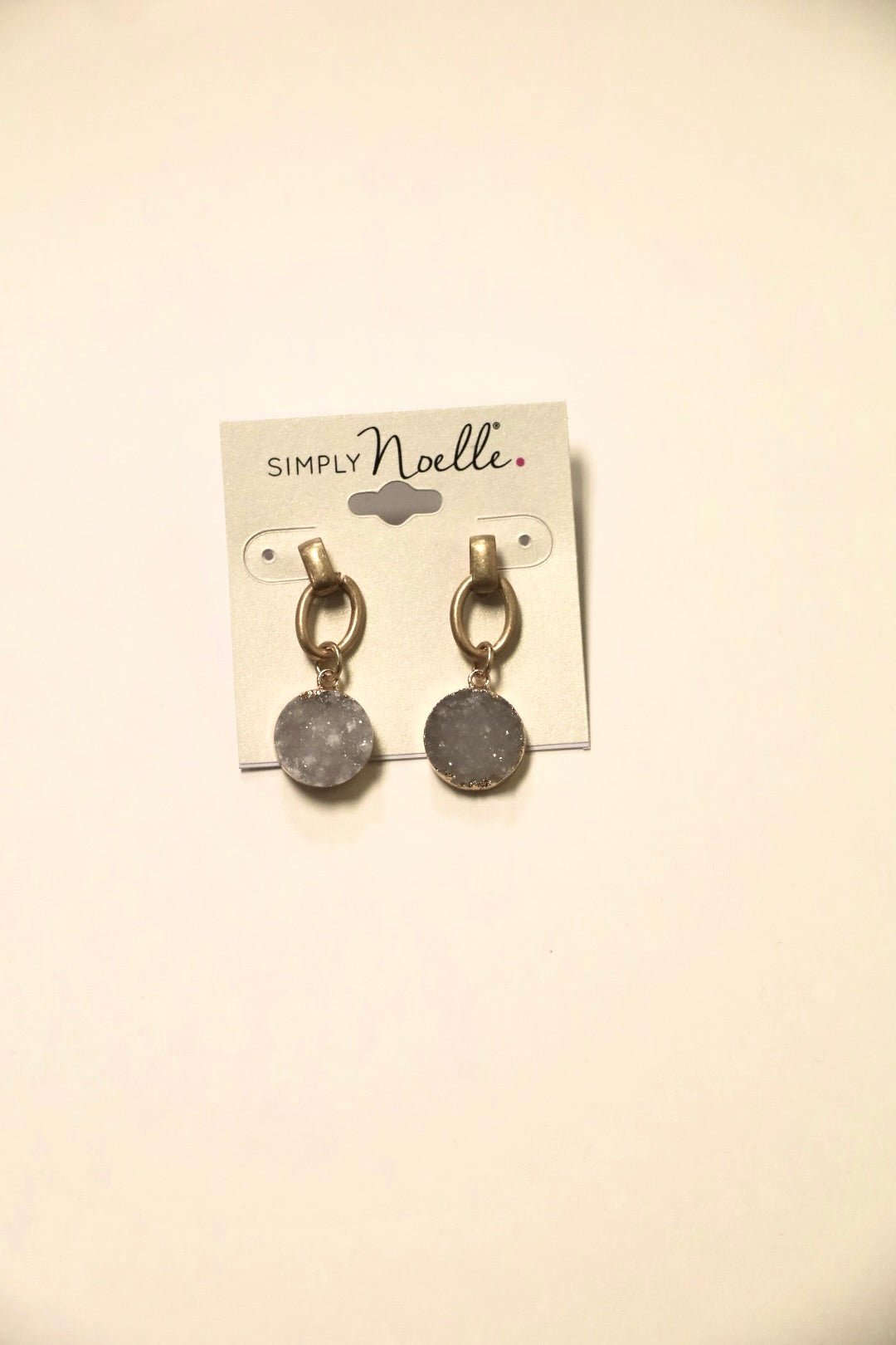 Gem Druzy Earrings