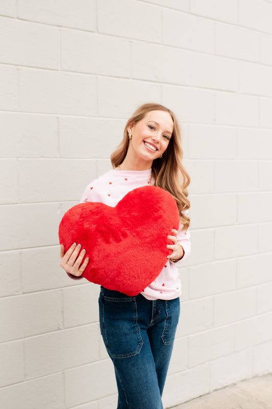 Red Heart Pillow