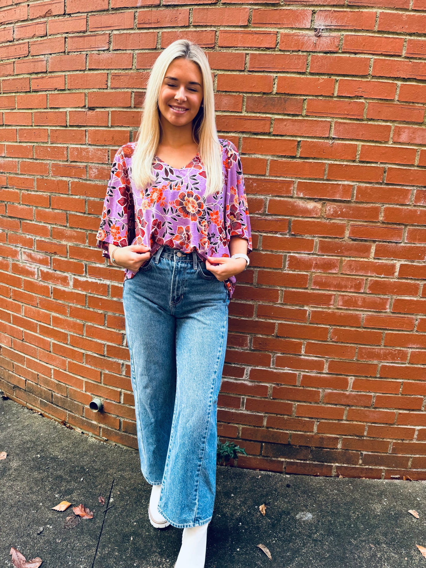 Moira Floral Top