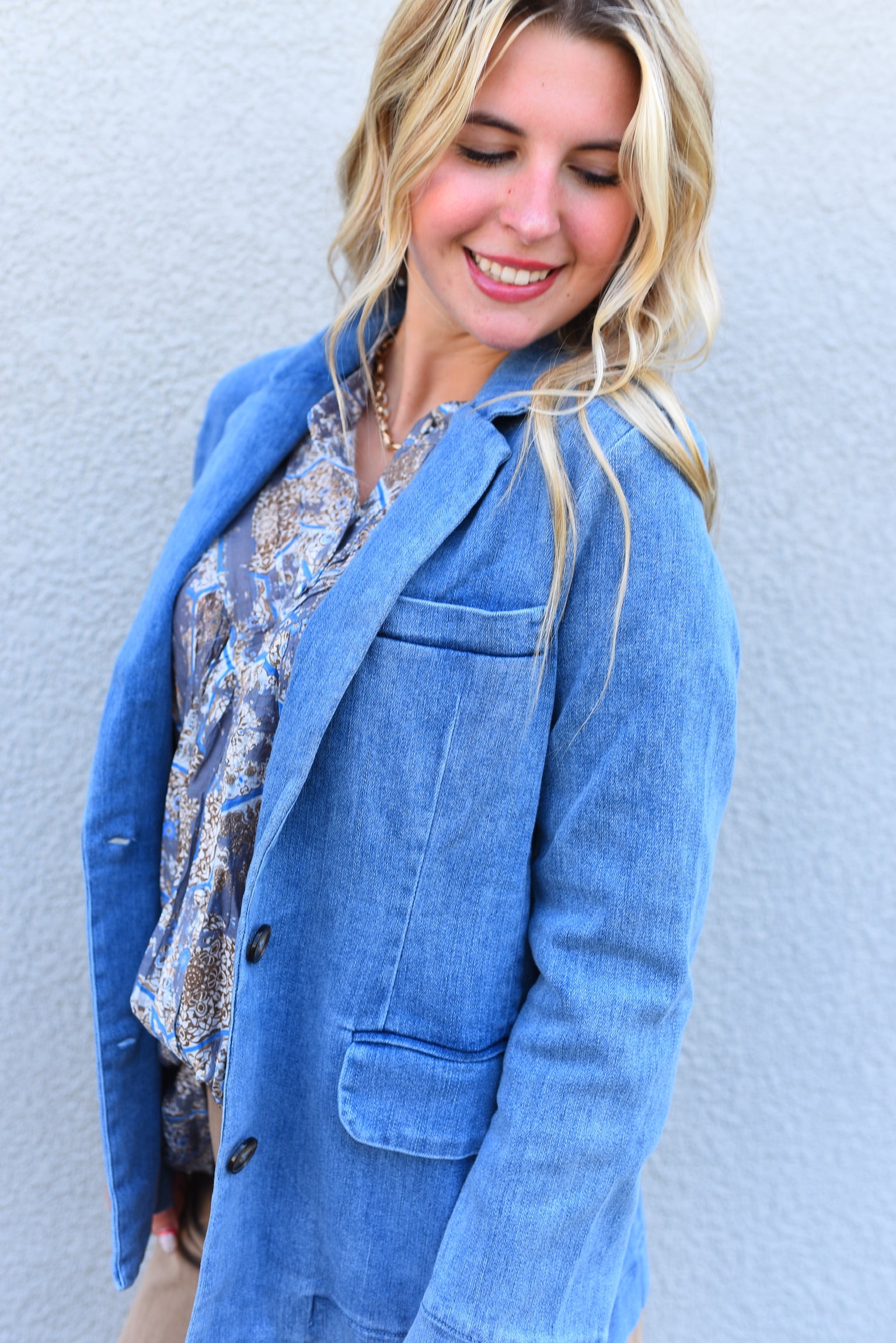 Vella Denim Blazer