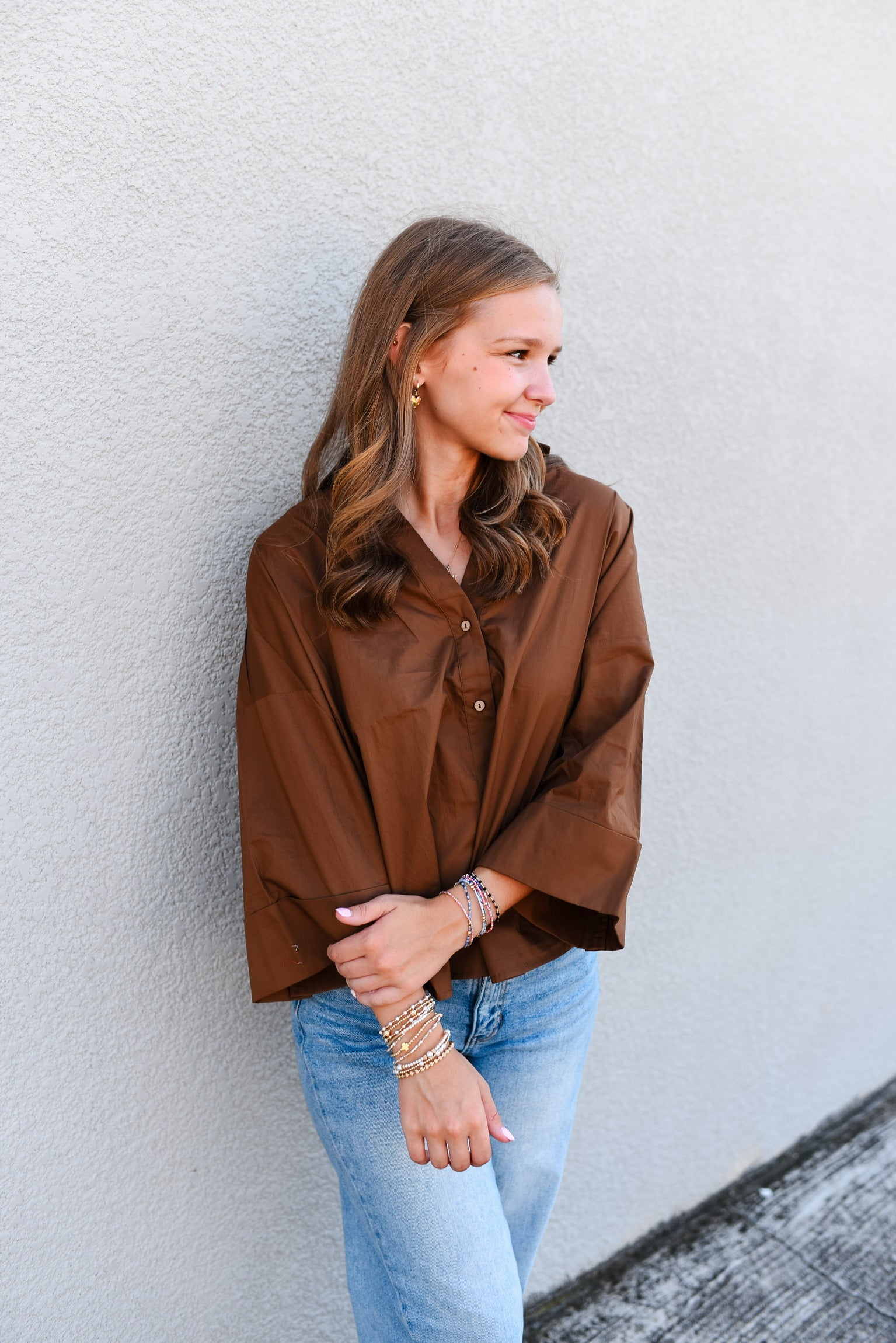 Atlas Button Down Top