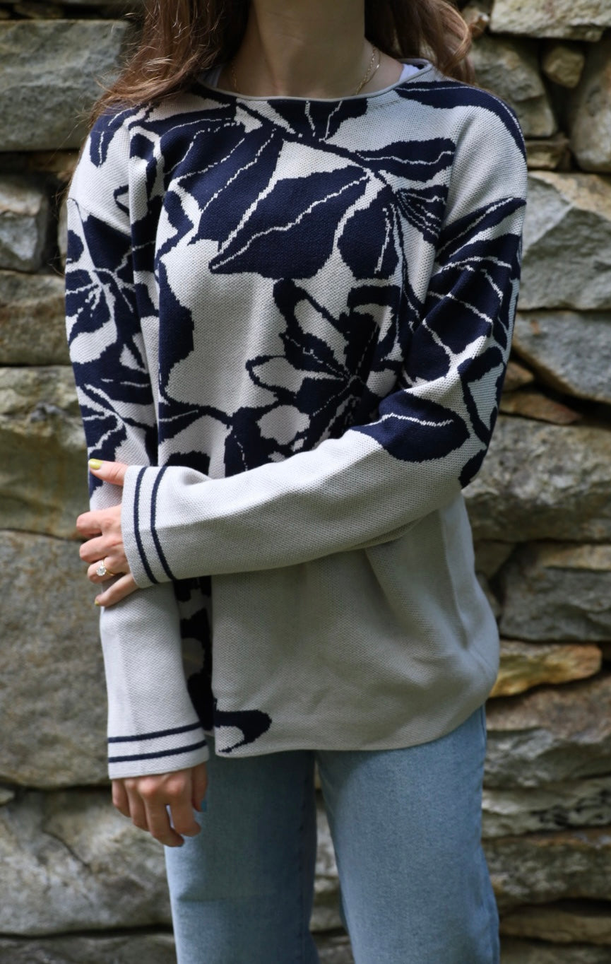 Iris Navy Sweater