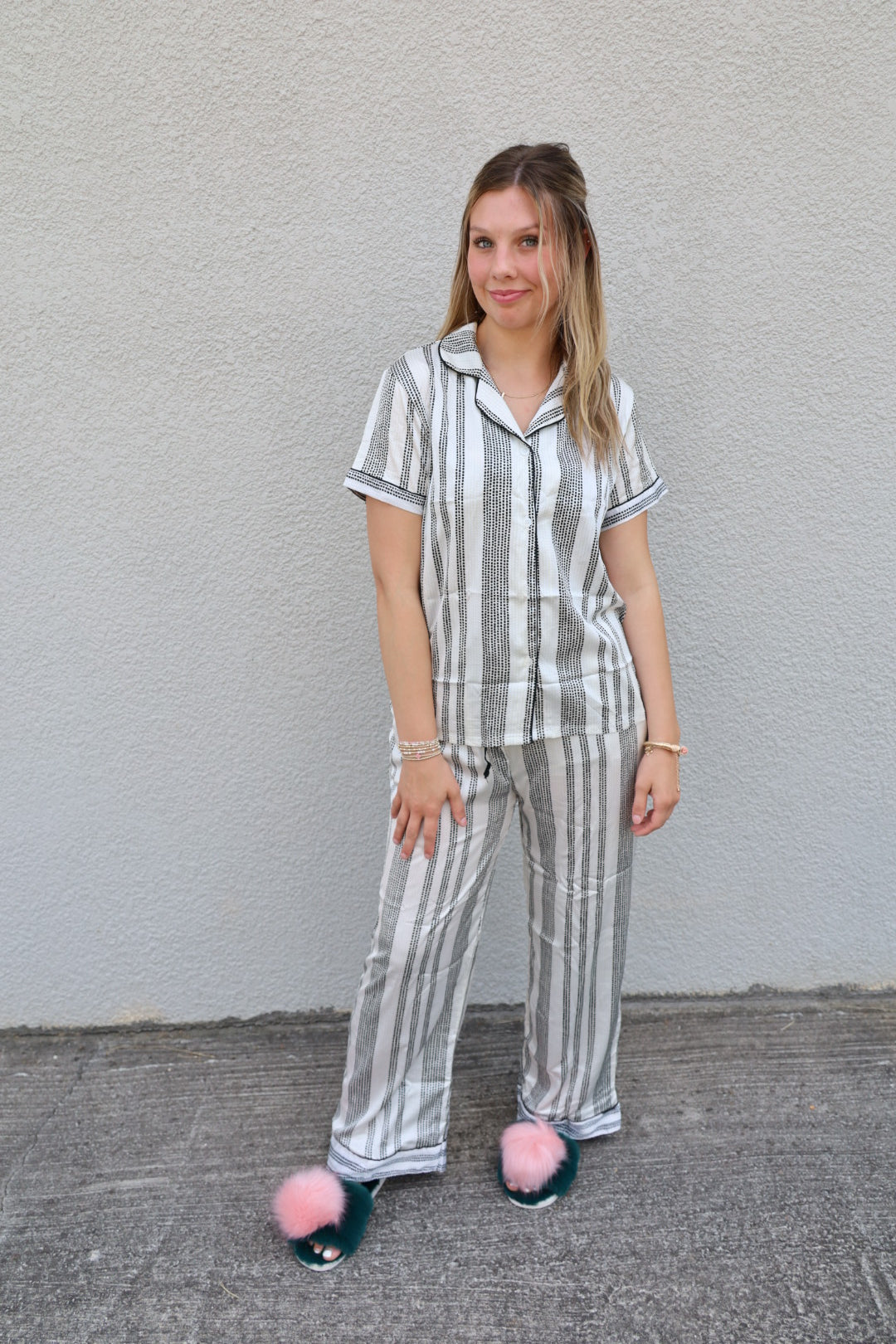 Dotted Stripes Pj Set