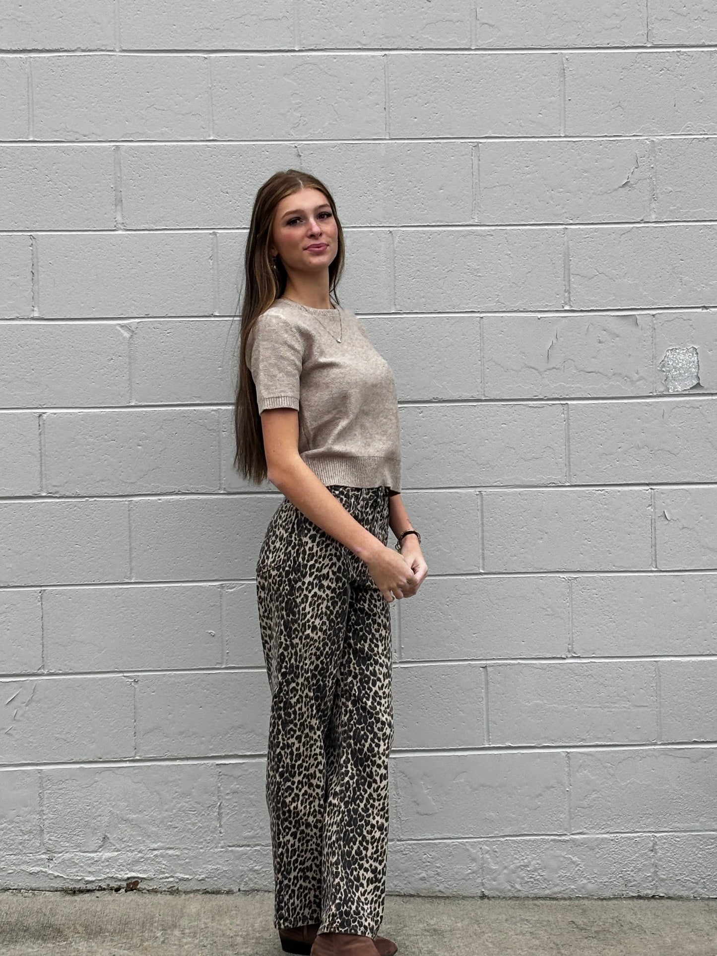 Neriah Leopard Jeans