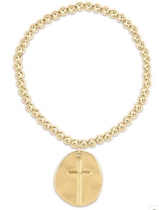 ENewton classic gold inspire Cross Charm Bracelet