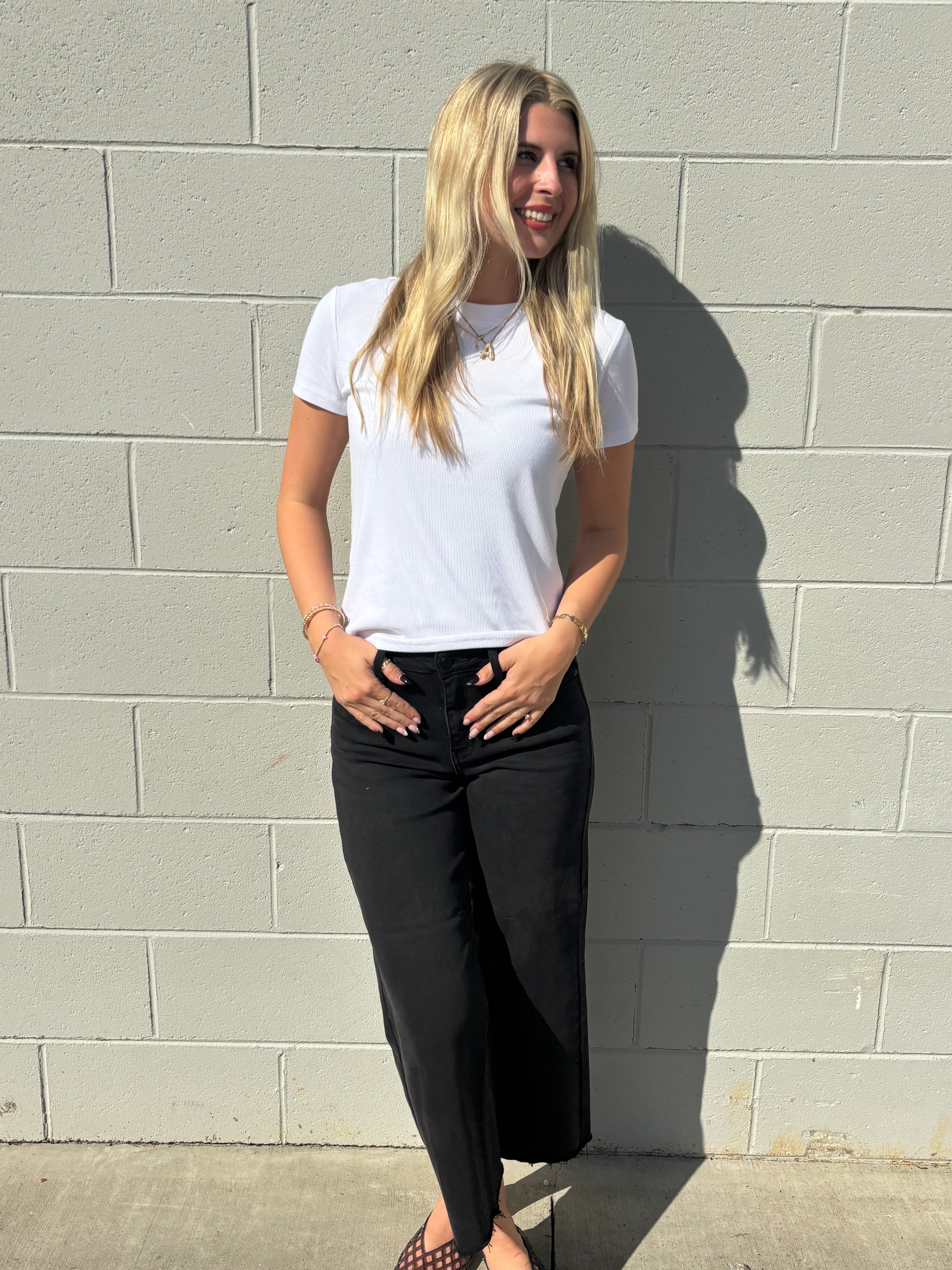 JBD Slim Wide Leg Jeans