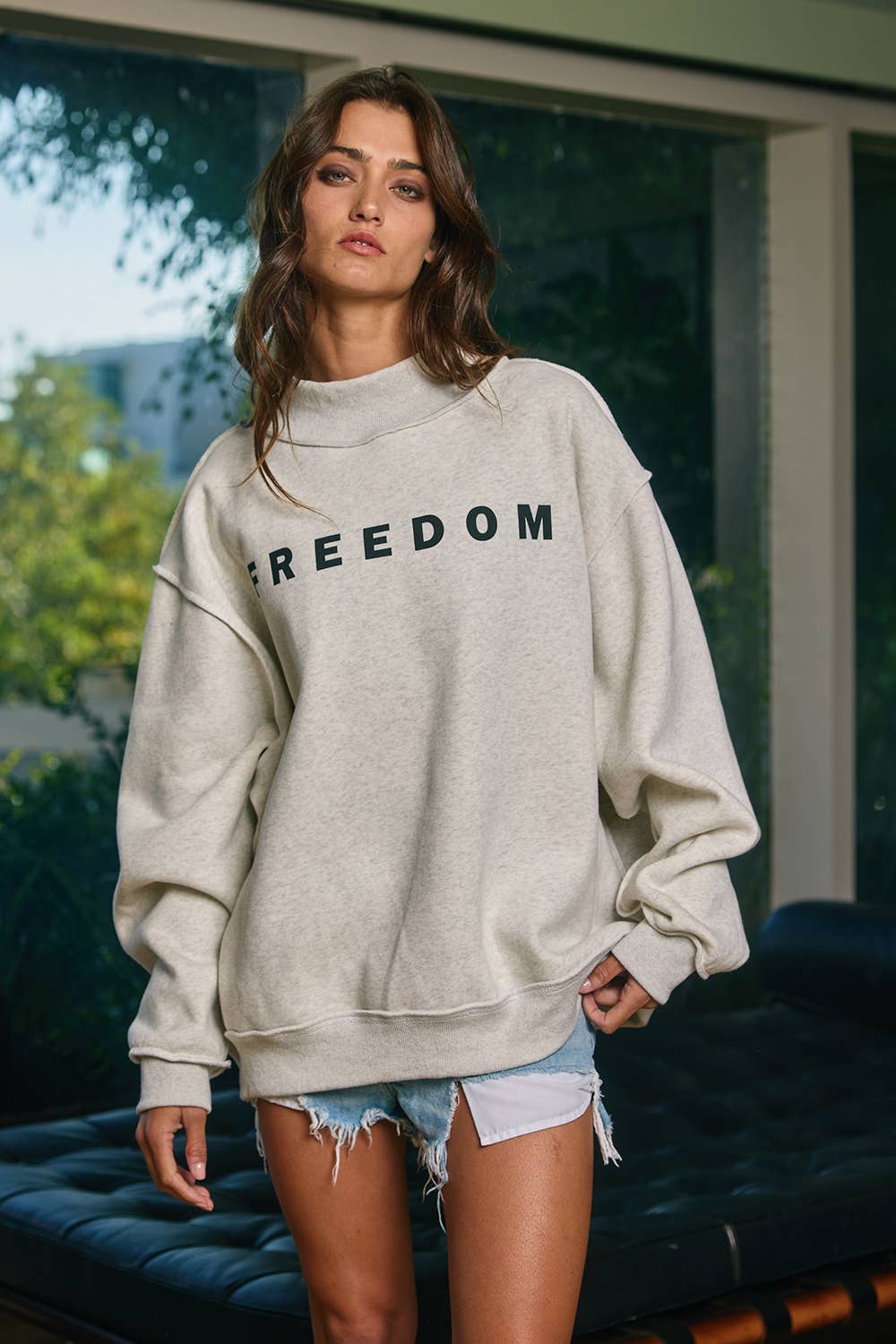 ‘Freedom/Legacy' Reversible Crewneck
