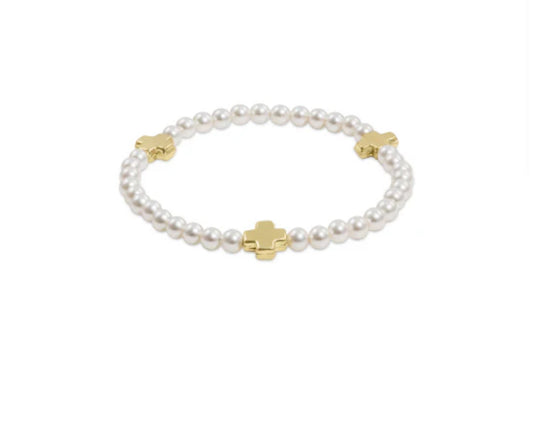 enewton Signature Cross Pearl Bracelet