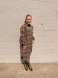 Morocan Flannel Midi-Dress