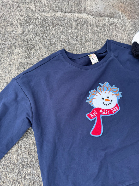 Bad Hair Day Snowman Sweatshirt