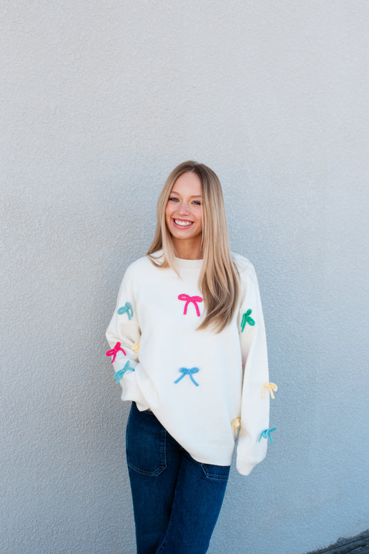 Claire Bow Sweater
