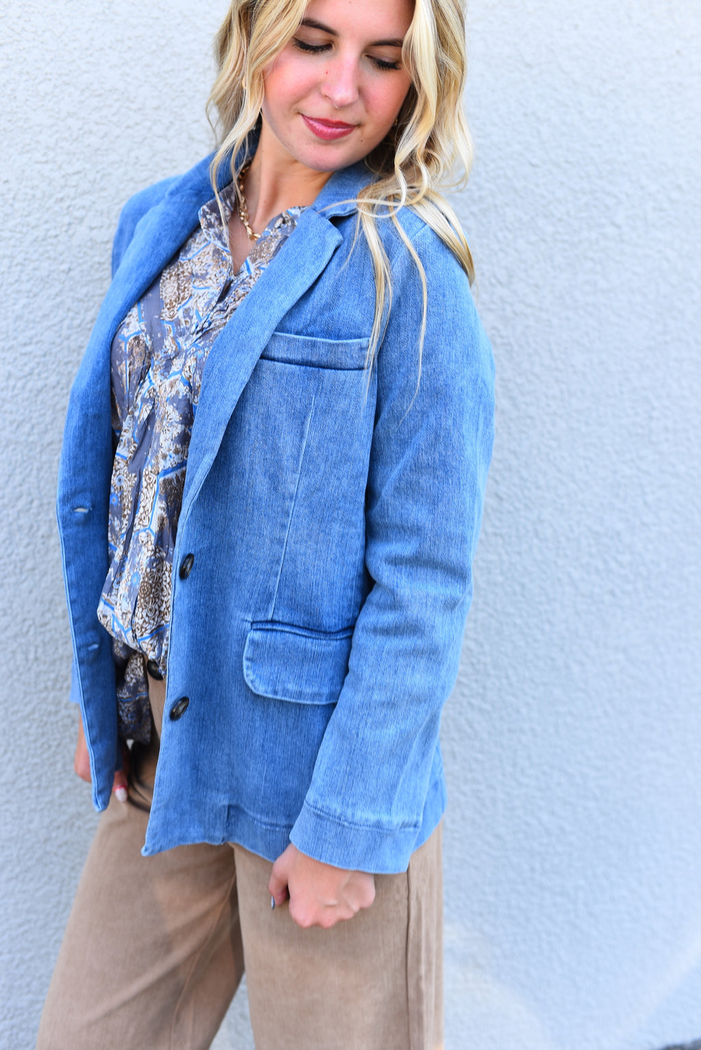 Vella Denim Blazer