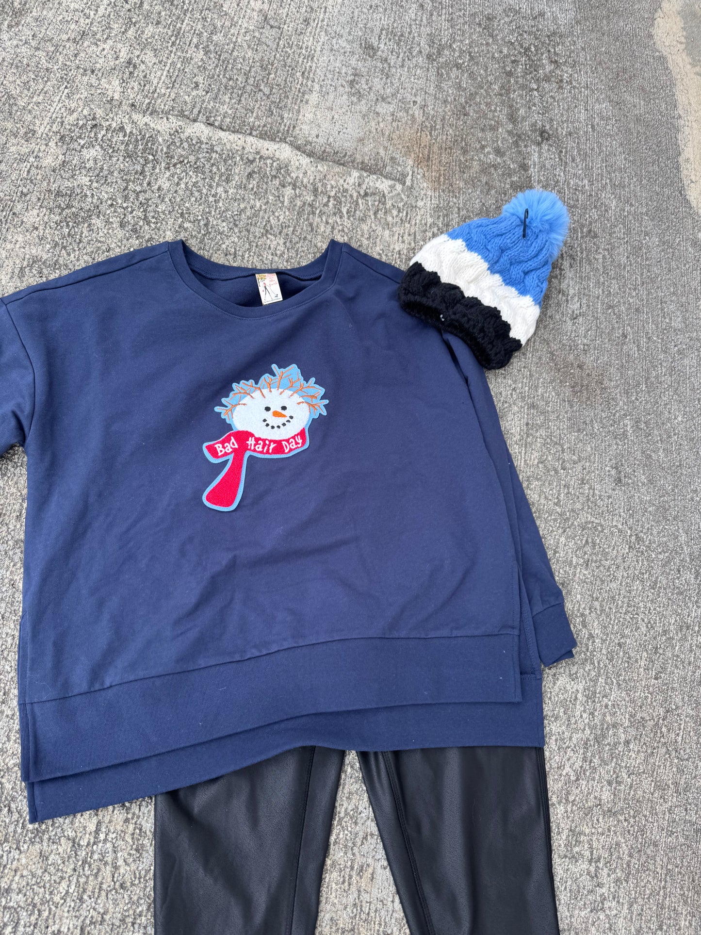 Bad Hair Day Snowman Sweatshirt