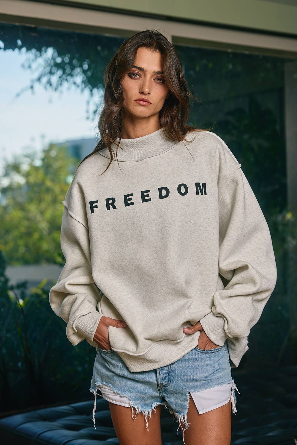‘Freedom/Legacy' Reversible Crewneck