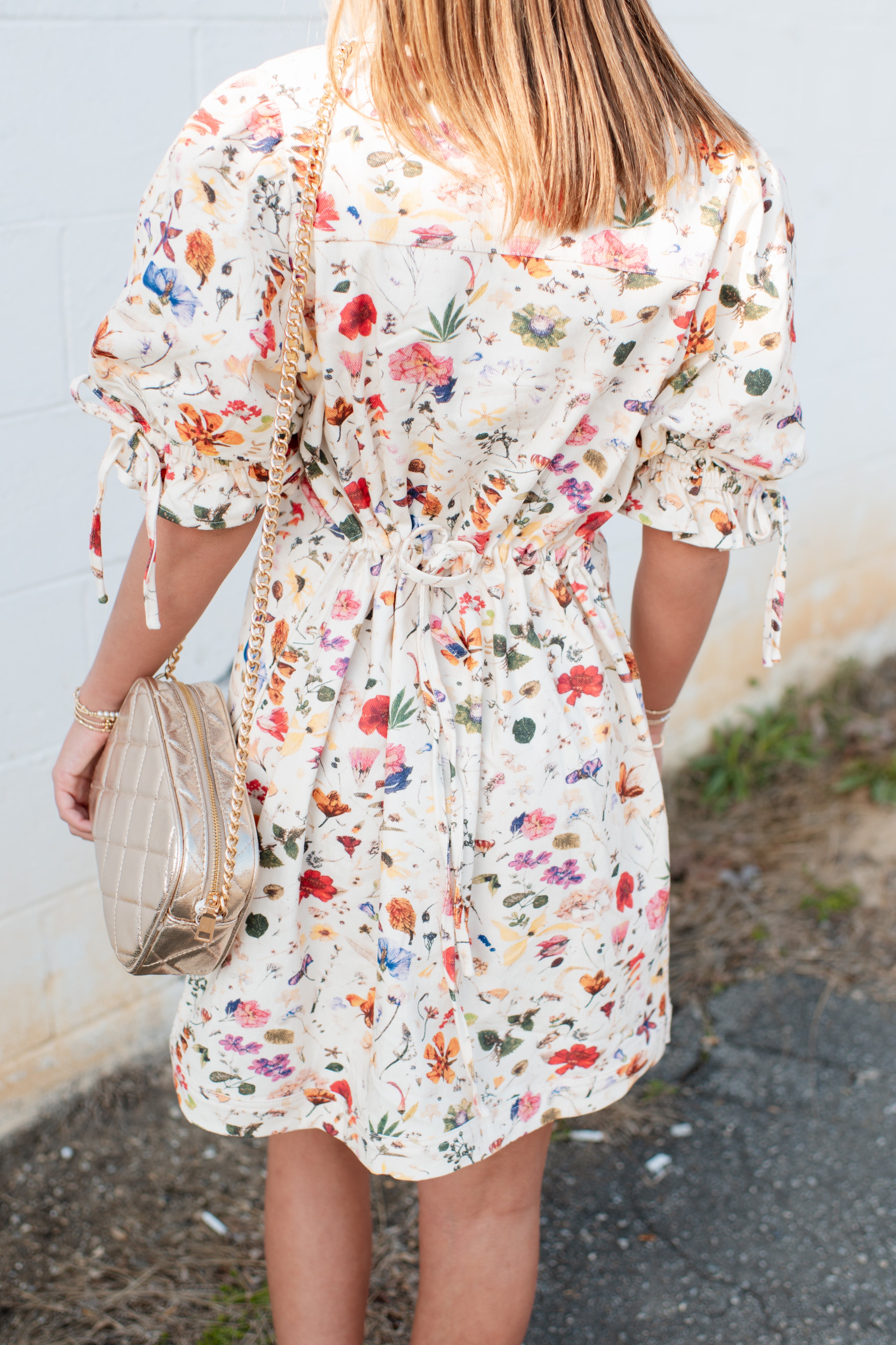 Dallas Floral Denim Dress