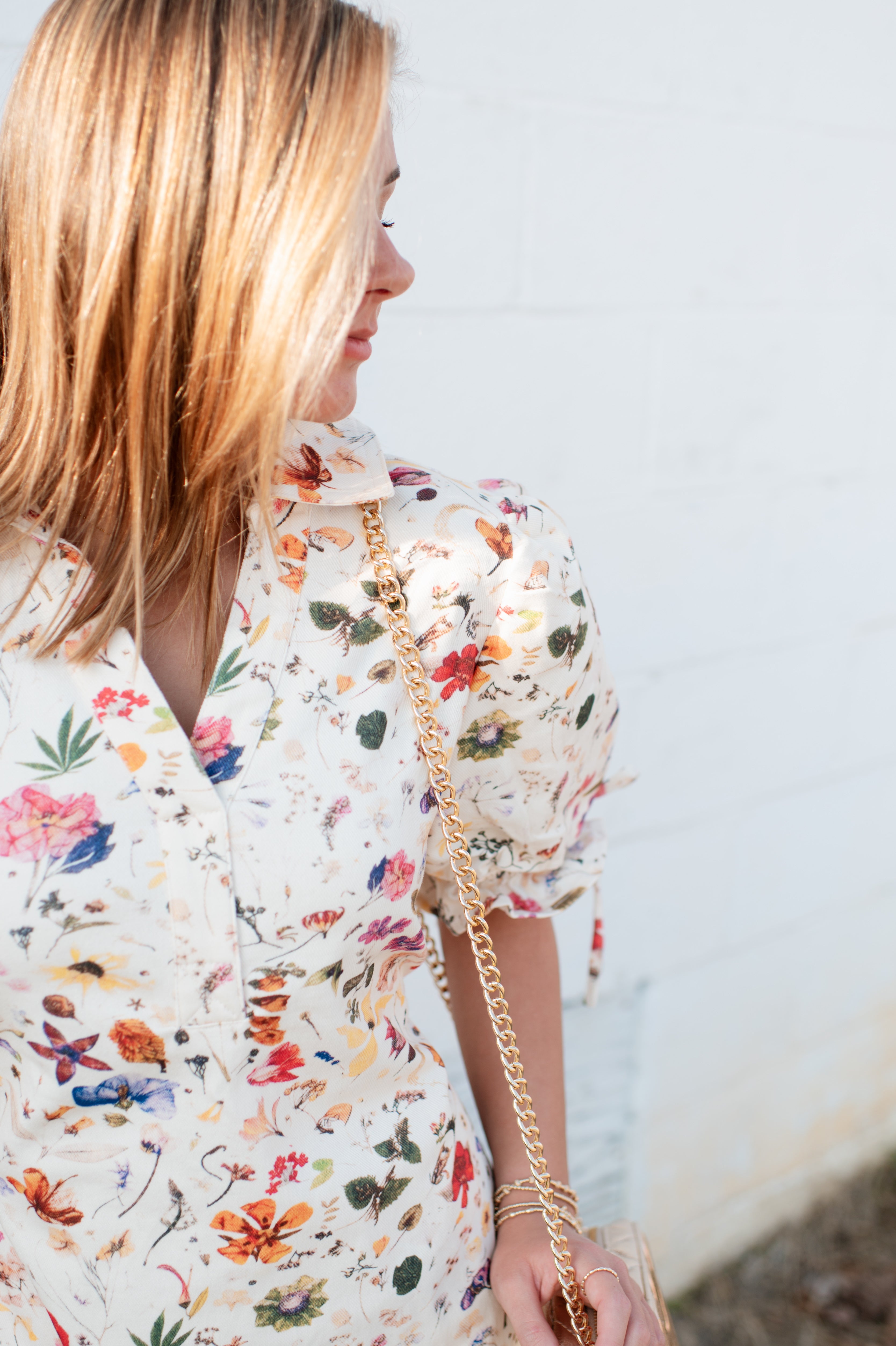 Dallas Floral Denim Dress