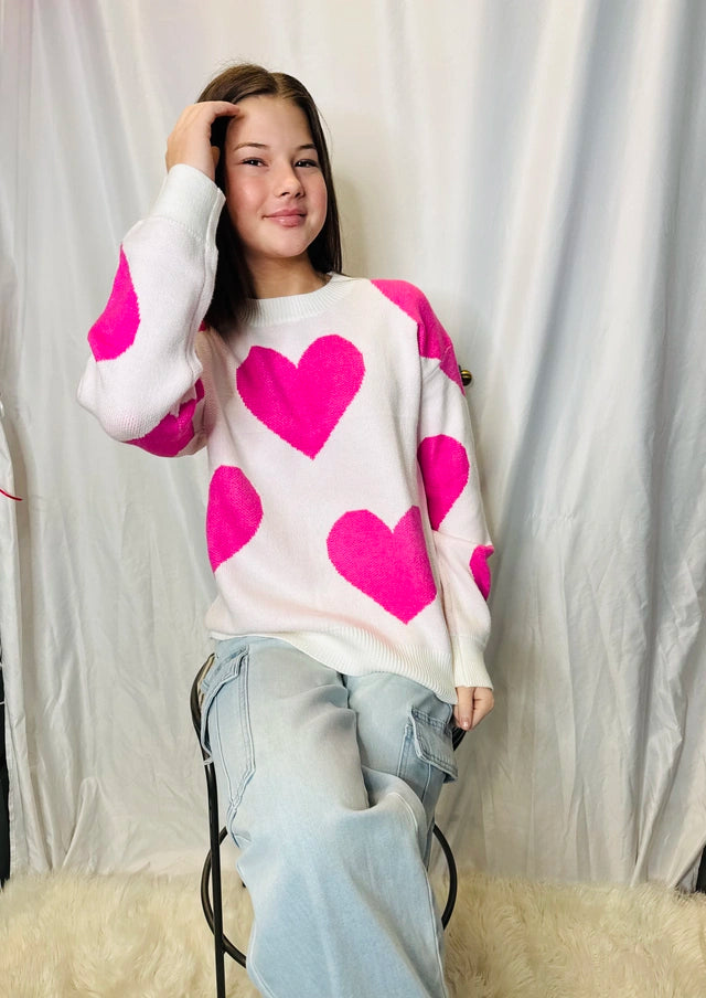 Bella Heart Sweater