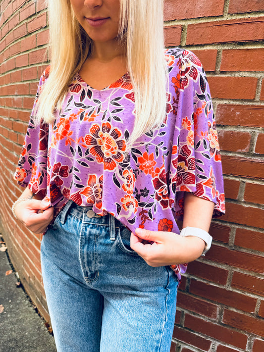 Moira Floral Top