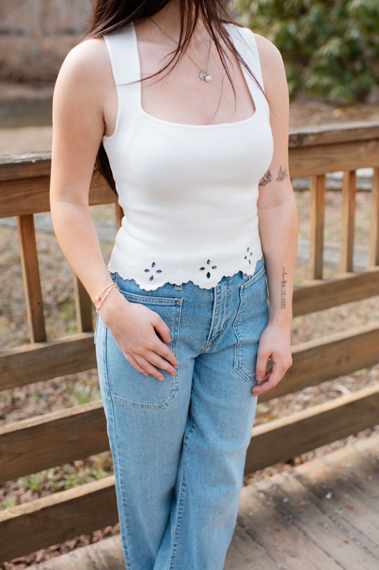 Teresa Eyelet Top