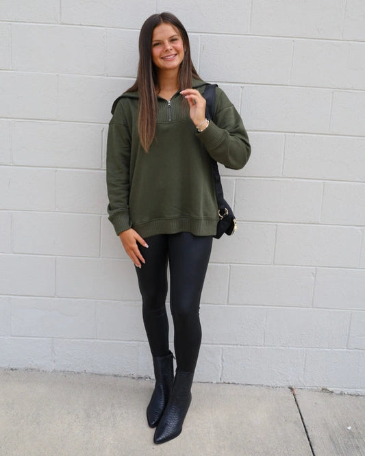 Faux Leather Legging