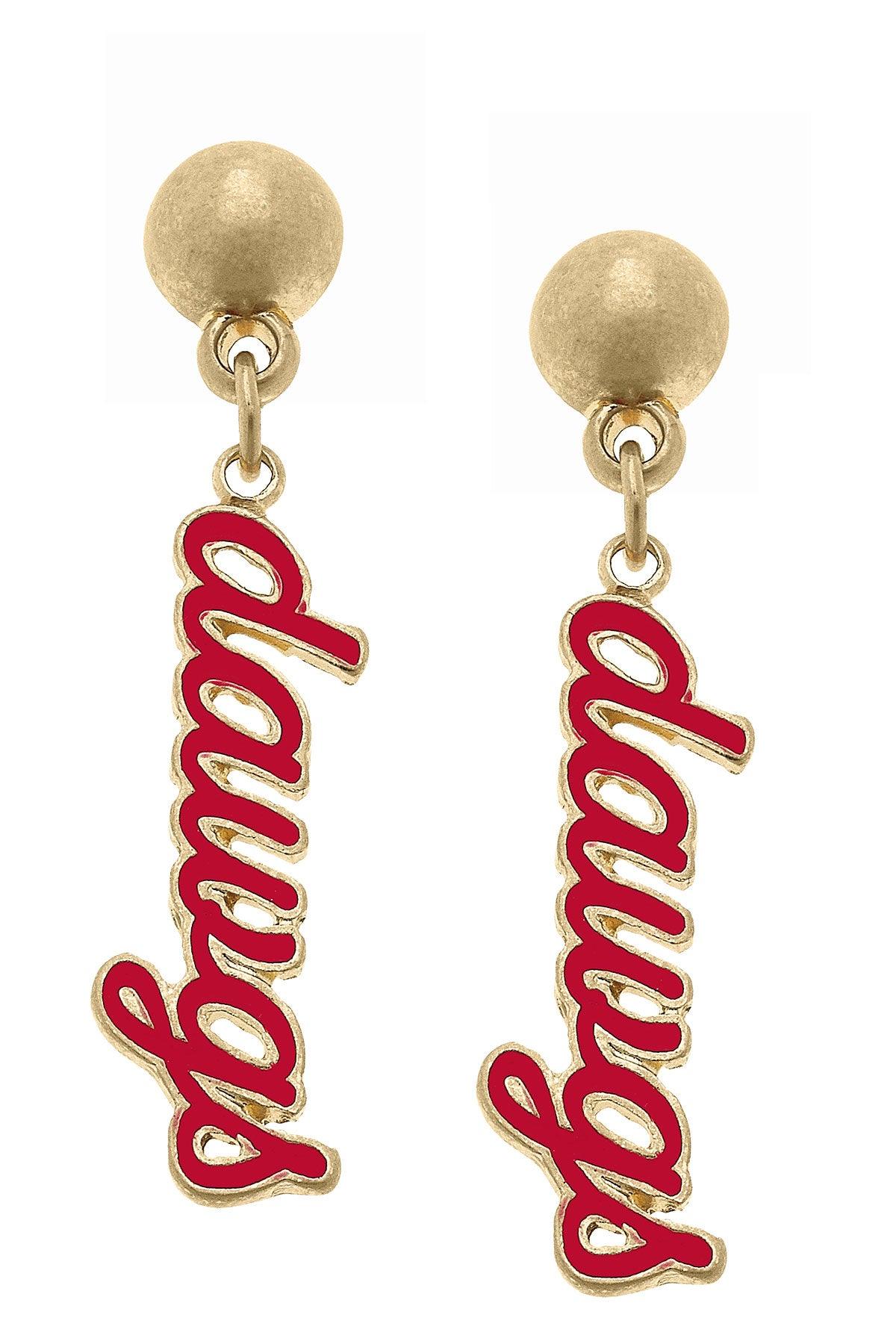 Dawgs Scripted Earrings