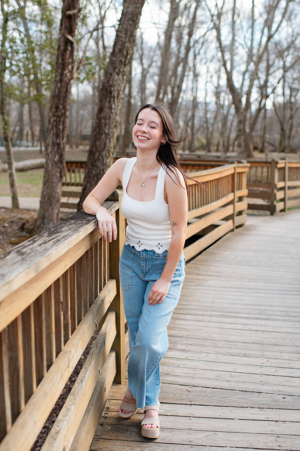 Teresa Eyelet Top