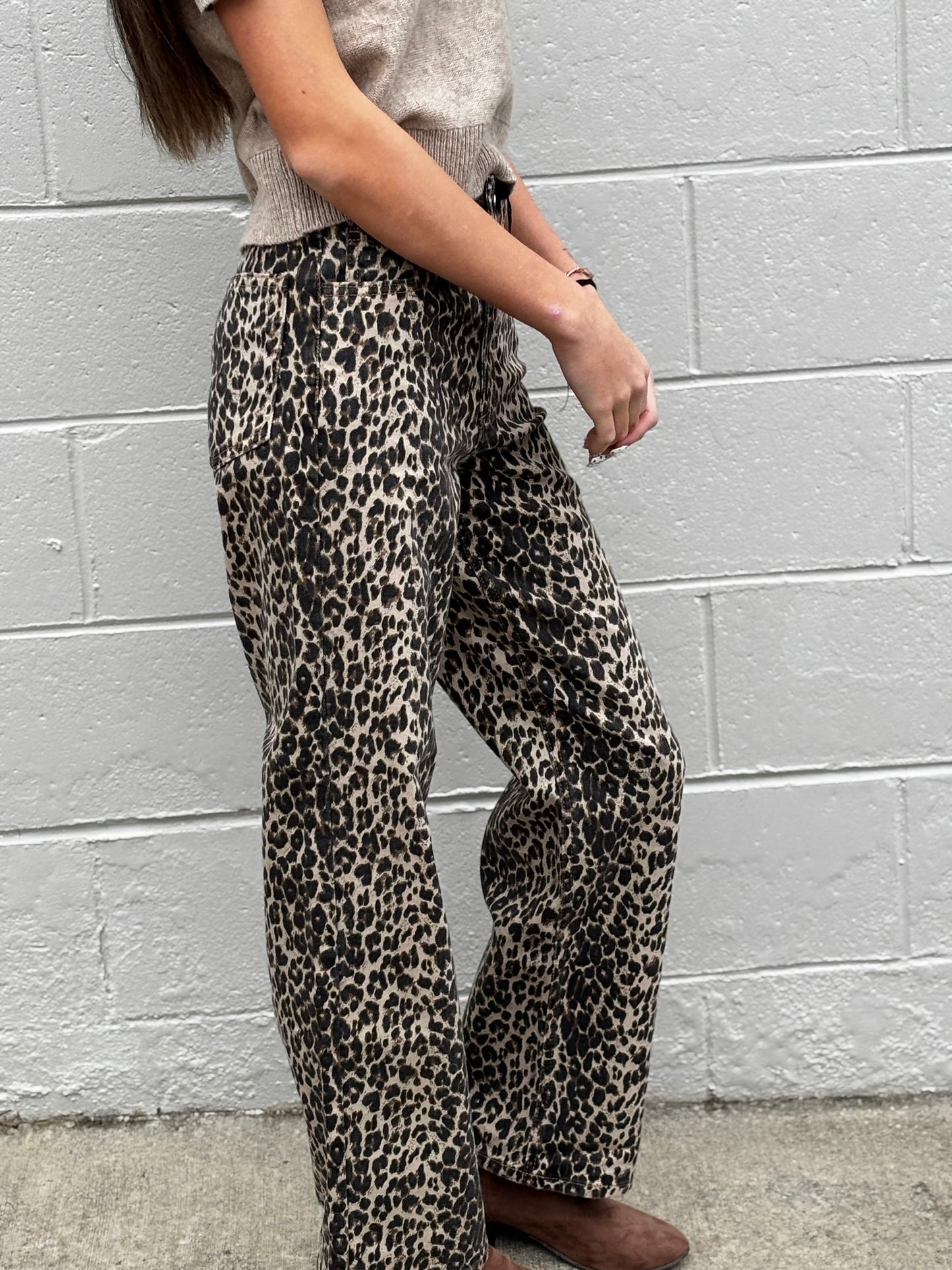 Neriah Leopard Jeans
