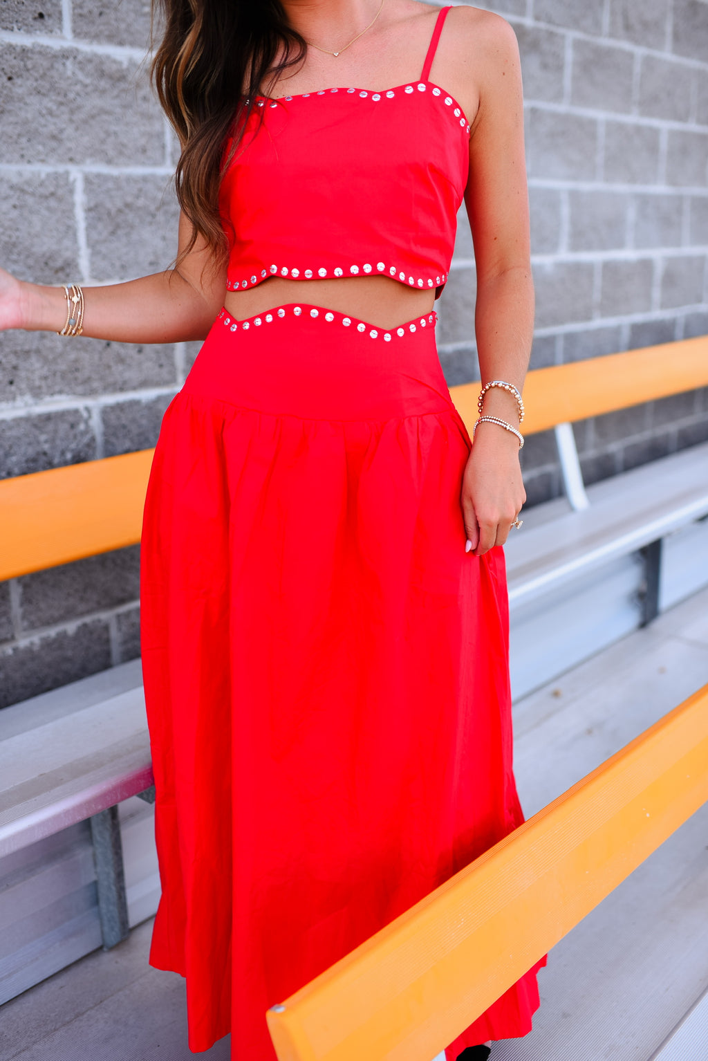 Gala Studded Set Maxi Skirt