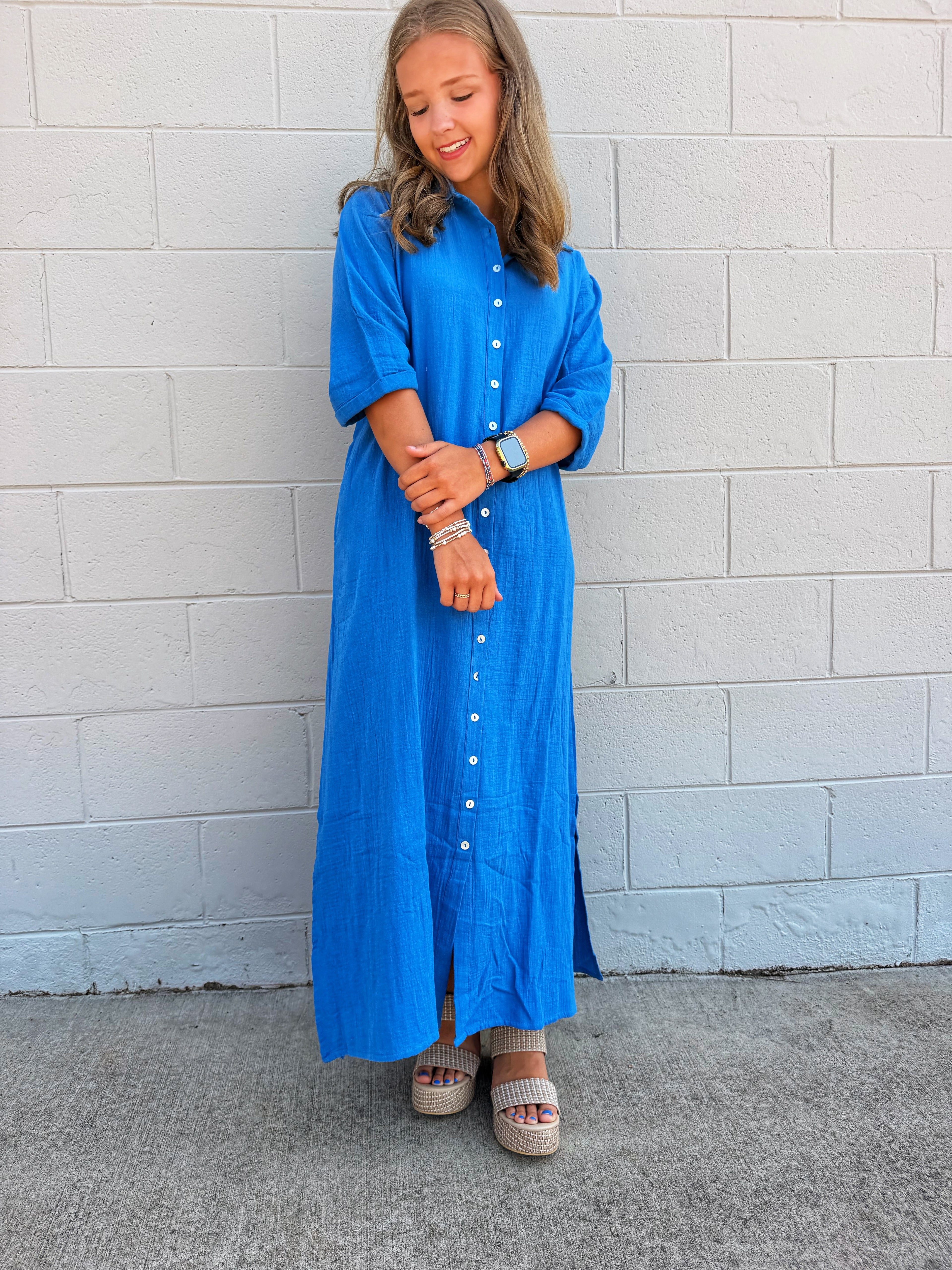 Palmera Button-Up Dress