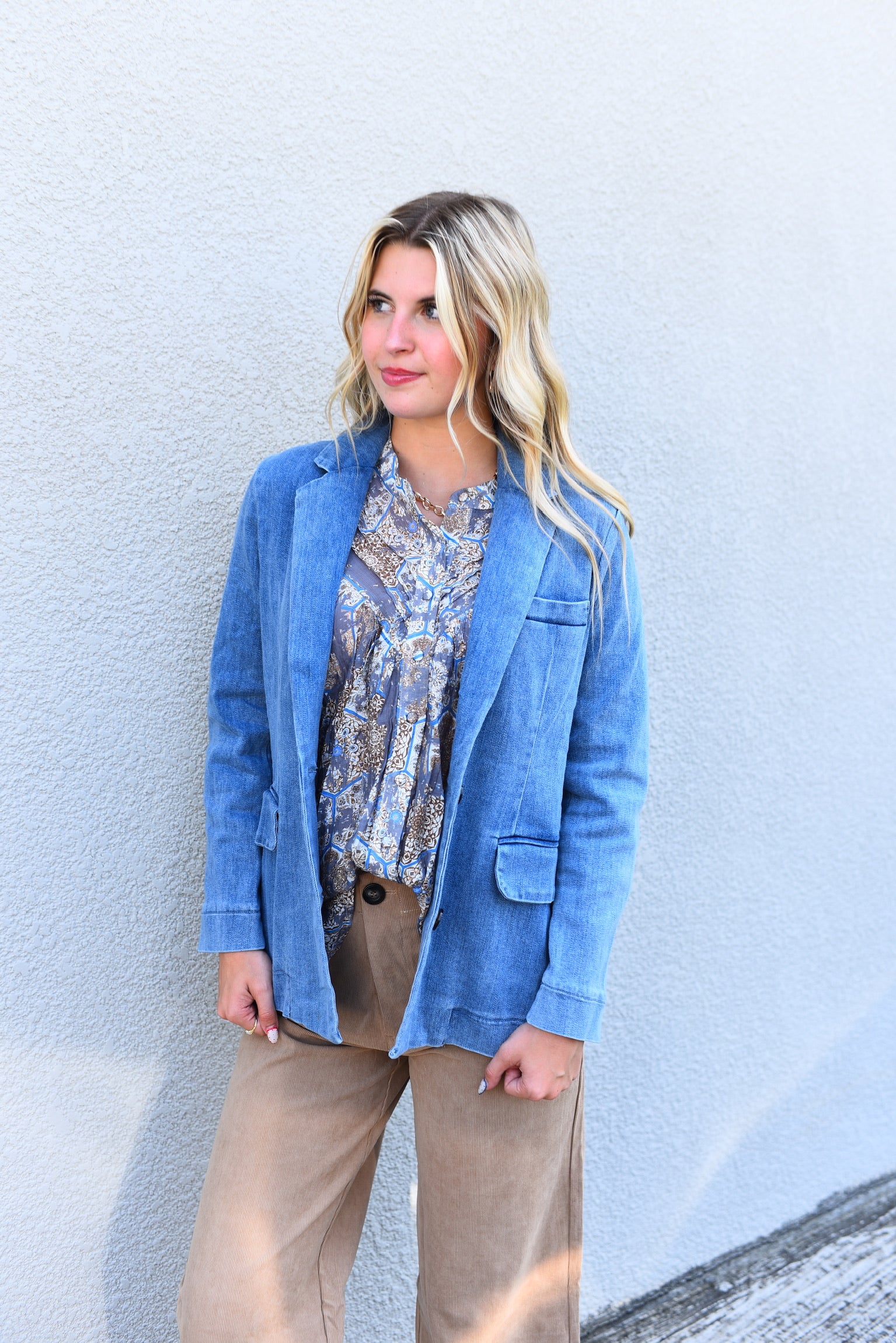 Vella Denim Blazer