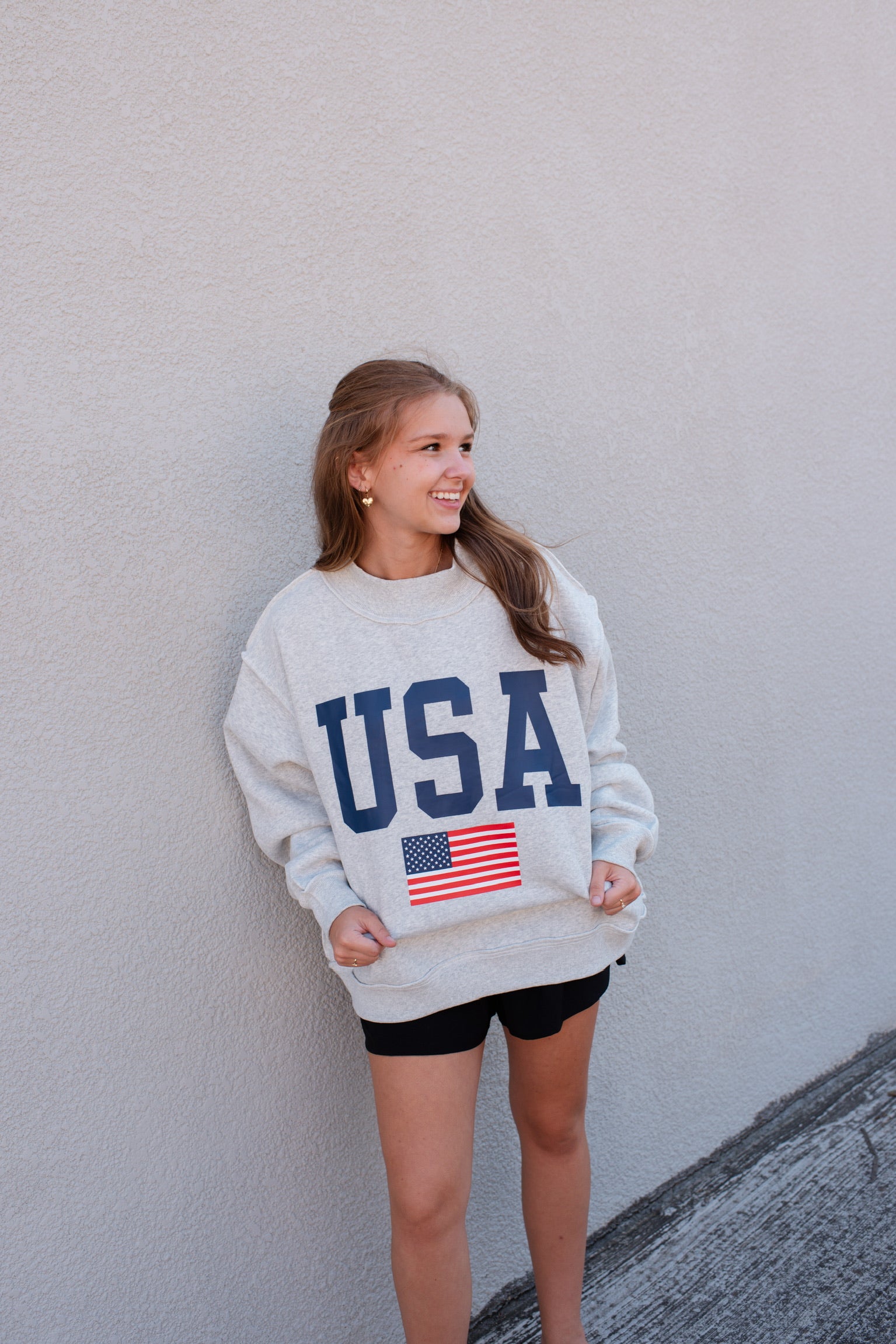 USA & America Print Reversible Sweatshirt